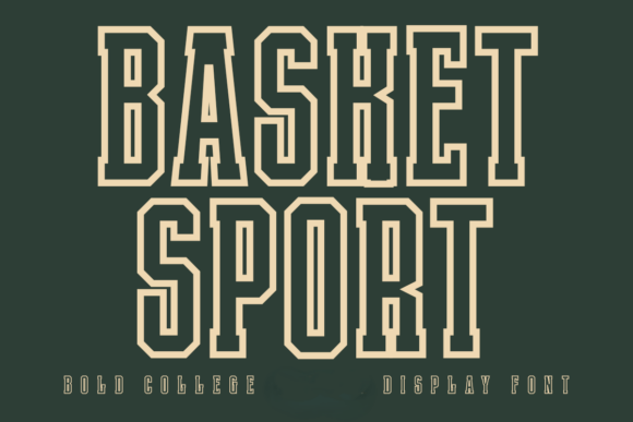 Basket Sport Outline: The Athletic Typeface for Bold Design