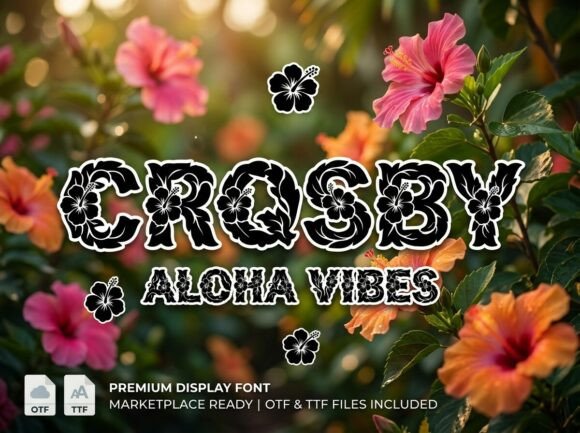 Crosby: The Tropical Display Font for Bold Branding