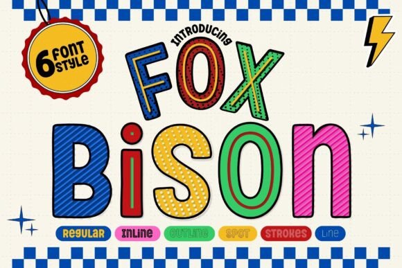 Fox Bison: A Playful Display Font for Vibrant Design