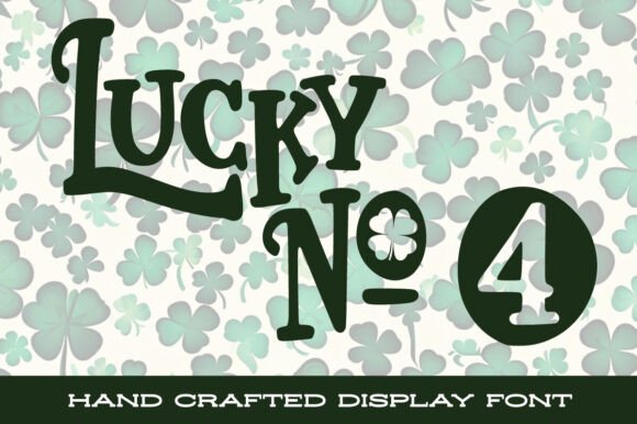 Lucky No. 4: A Whimsical Font for Festive Design
