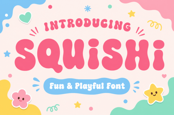 Squishi: The Playful Display Font for Modern Branding