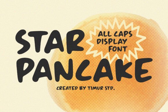 Star Pancake: Bold Retro Typography for Impactful Design