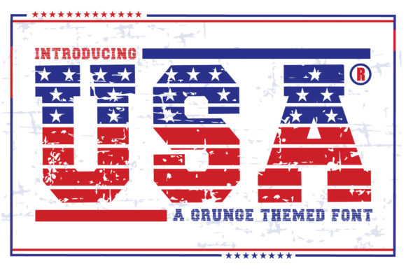 Unleash Raw Energy with the Usa Grunge Font